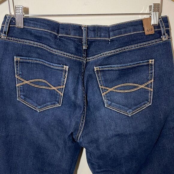 Abercrombie & Fitch Womens Erin Stretch Jeans Skinny Dark Wash Blue Size 8 Long - Picture 4 of 10